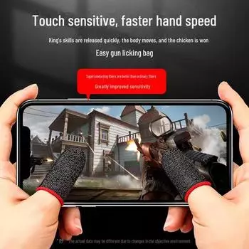 Игровые перчатки из серебристого углеродно-медного волокна — чувствительные, дышащие, идеально подходят для киберспорта carbon fiber single