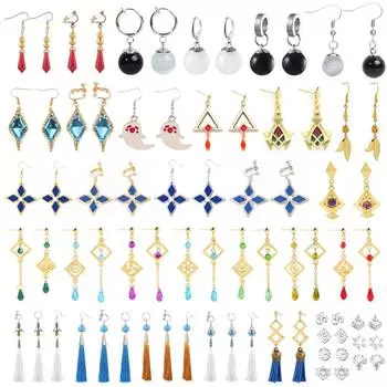 Игровые периферийные устройства Серьги-кисточки Венди Дадалия Кэцин Орех COS Серьги Seven Element