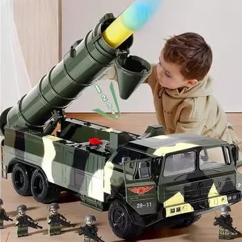 Игрушечная артиллерийская машина, ракетная машина, модель автомобиля, детская электрическая игрушечная машина для детей от 3 до 15 лет Battery Model