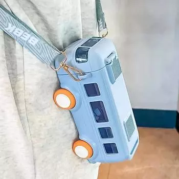 Игрушечная бутылка BPA FREE для детей, подарок, соломенная бутылка для воды из тритана, чашка, милый школьный дорожный чайник для мальчиков и девочек с ремешками 500ML-780ML