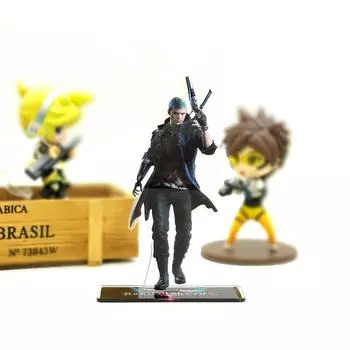 Игрушечная фигурка Devil Cry 5 Nero DMC Game на акриловой подставке