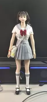 Игрушечная фигурка для хобби TBLeague Body GS Innocent Style High School Girl White Grey JK Sailor Uniform Middle Long Skirt Version shoes and socks not белый