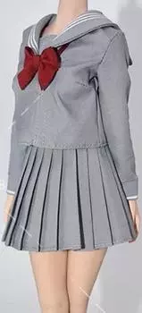 Игрушечная фигурка для хобби TBLeague Body GS Innocent Style High School Girl серая с длинным рукавом JK Sailor Uniform средняя длинная юбка версия обувь и носки серый
