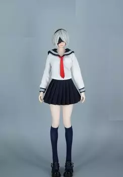 Игрушечная фигурка Hobby Scale, совместимая с телом TBLeague SAtoys SA011A, красивая женская модная сексуальная школьница, форма и обувь для моряков Jk