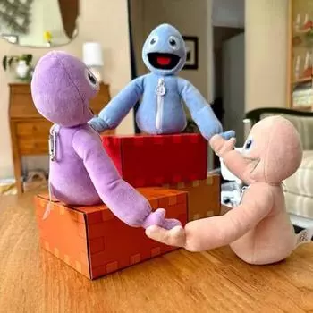 Игрушечная фигурка Игра в прятки Мягкий полипропиленовый хлопок Наполнитель Интерактивная Развлечения Коммуникационная кукла 16cm жёлтый