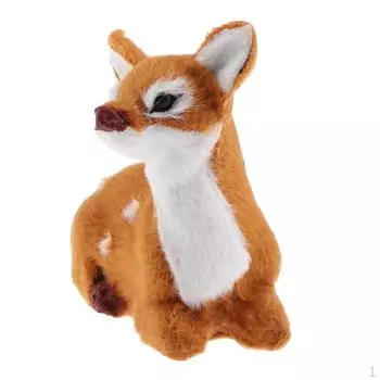 Игрушечная фигурка лося и оленя, креативная на Рождество/Новый год 8cm