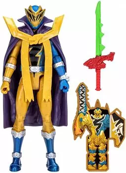 Игрушечная фигурка Power Rangers Dino Fury Dinosaur Master Mode с ключом Dinosaur Fury и аксессуарами для оружия, вдохновленная телесериалом для детей от 4 лет