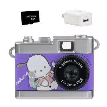 Игрушечная камера Kenko Фиолетовый Sanrio Персонаж ПК microSD USB адаптер DSC-PIENI & & (Набор из 3 предметов) фиолетовый