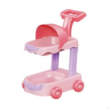 Игрушечная коляска детская тележка 2 слоя ролевые игры подарки на День святого Валентина для детей ролевая кукла