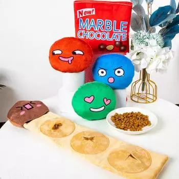 Игрушечная кукла Kopo для собак, снимает тревогу разлуки, рабочий набор со скрипучим носом + Daldal Choco