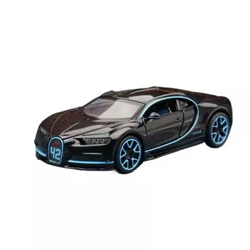 Игрушечная машинка Bugatti Chiron 1/32 для детей, литая под давлением, супер спортивная, миниатюрная модель, инерционный двигатель, звук и свет, коллекция, подарок для мальчиков