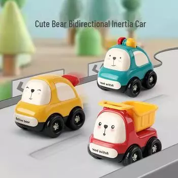 Игрушечная машинка Hubao Inertia для детей 1-3 лет: Мультяшная инженерная машина для мальчиков и девочек