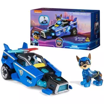 Игрушечная машинка Paw The Mighty с погоней Mighty Pups Action Lights и детскими игрушками для мальчиков и девочек Patrol Movie, фигурки, звуки, 3+