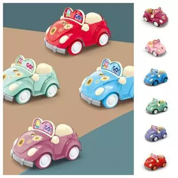 Игрушечная машинка с откидным механизмом, устойчивая к повреждениям, ABS, открытая машинка, развивающая игрушка для малышей синий