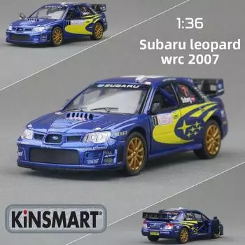 Игрушечная машинка Subaru Alloy Wrxsti с инерционным управлением для фанатов гонок и коллекционеров