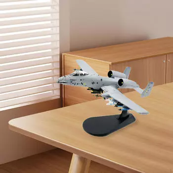 Игрушечная модель самолета A-10A в масштабе 1/100, реалистичный самолет с подставкой, самолет-истребитель из металлического сплава