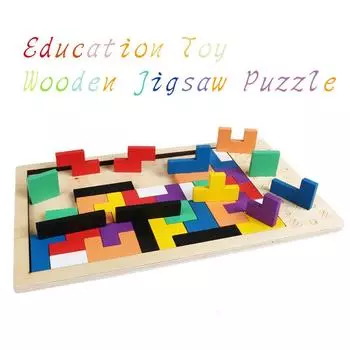 Игрушечные блоки для раннего развития детей 1pc jigsaw