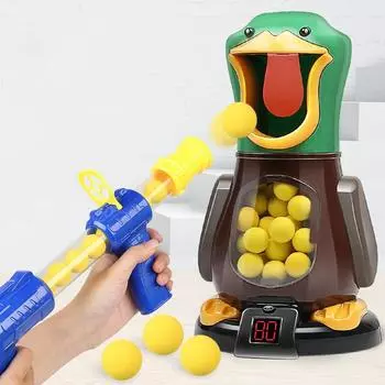 Игрушечные лошадки Hungry Shooting Duck, пистолет 98K, пневматический пистолет, мягкая пуля, забив мяч, боевые игры со светом, может ходить, пистолет, подарки для детей no light timer