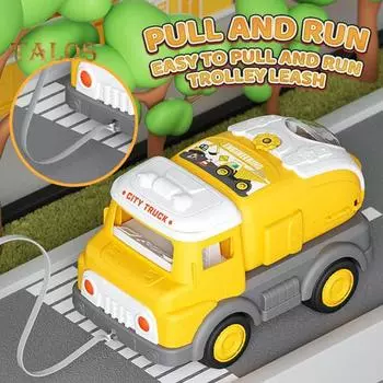 Игрушечные машинки для малышей, набор аварийных машин, городские игрушки, рюкзак с машинками 3 в 1, стенд для демонстрации игровых домиков, игрушки для детей от 3 лет и старше, семейные игры для детей раннего возраста красный