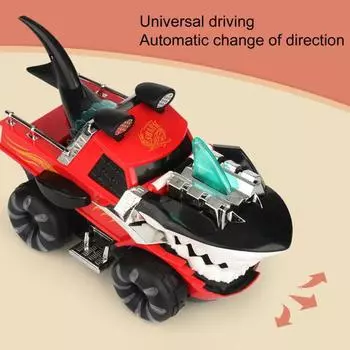 Игрушечные машинки, забавные, стабильные, яркие, цветные, креативные, акулий танк для ребенка