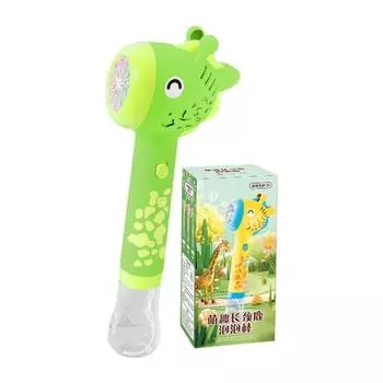 Игрушечные мыльные пузыри! Полностью автоматический распылитель пузырей — это безумие. Ослепительные огни танцуют. Детские игрушки супер крутые!(90мл) One Size зелёный