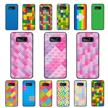 Игрушечные строительные блоки красочные милые детские чехлы для телефонов Samsung Note 8 9 10 20 pro plus lite M 10 11 20 30 21 31 51 A 21 22 42 Samsung Note10 Pro