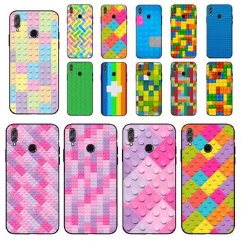 Игрушечные строительные блоки, красочный милый детский чехол для телефона для Huawei Honor 10 lite 9 20 7A 9X 30 50 60 70 pro plus, мягкий силиконовый чехол Huawei Honor v30 Pro