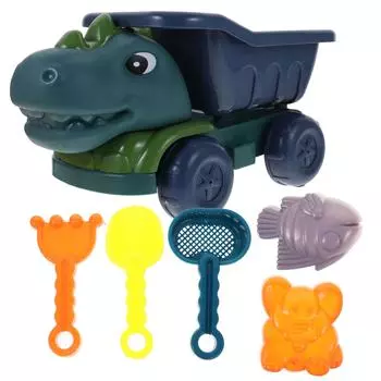 Игрушечные тележки S Песчаный пляж Kidsset Копание Открытый замок динозавра Песочница Летние игры Дети для малышей Детские пляжные игрушки Игры