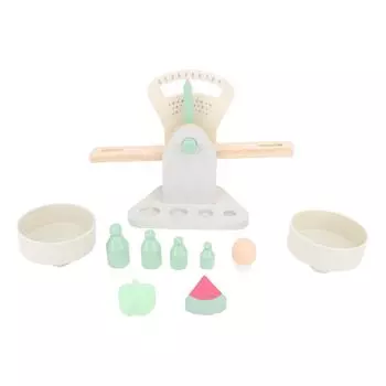 Игрушечные весы деревянные прочные весы и набор для взвешивания детей обучающая игрушка