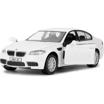 Игрушечный автомобиль из литого под давлением сплава в масштабе 1/36, модель автомобиля BMW M5 с функцией отвода назад, подходит для сбора декоративных моделей игрушек, подарка для мальчиков и девочек 1/36-Size:13*5*4cm белый