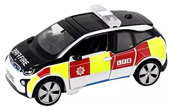 Игрушечный автомобиль патрульной службы пожарной охраны Лондона Toy East Tiny Tiny City UK13 BMW i3 UK ATCUK64002 без масштаба
