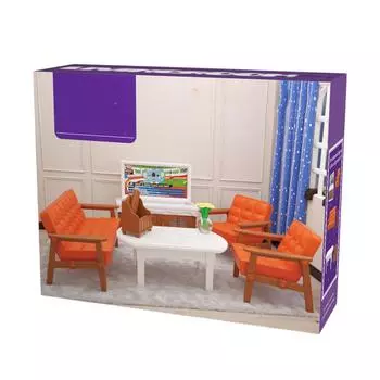 Игрушечный дом Кухонные украшения, Аксессуары для спальни и ванной комнаты, Игрушки для девочек и детей One Size