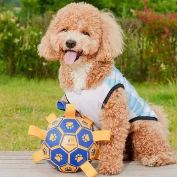 Игрушечный футбольный мяч для собак Hada Pet, мяч 15см (со встроенным звонком)