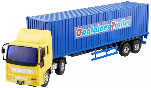 Игрушечный контейнер-трейлер Toyco Construction Vehicle жёлтый