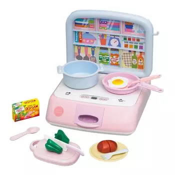 Игрушечный королевский набор для готовки, кухонный гарнитур со звуками, розовый, тусклый цвет, реалистичный звуковой набор кухонных принадлежностей Ju-Ju-IH (Ролевая игра/Игровой домик)