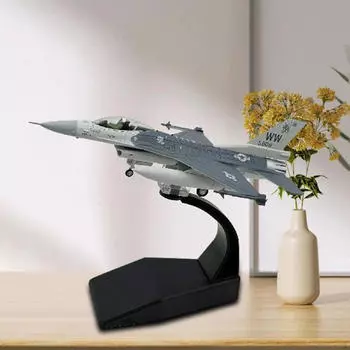 Игрушечный литой самолет F16 Fighter 1:100 предметов коллекционирования для моделирования, коллекция настольных украшений в виде самолетов