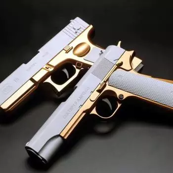 Игрушечный пистолет M1911 с мягкой пулей, стреляющий пенопластовыми пулями, бластеры для игр на открытом воздухе, рождественский подарок на день рождения для мальчиков и девочек