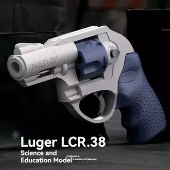 Игрушечный пистолет-револьвер с ручной зарядкой LCR-38, мягкий пистолет-пуля, игрушечный пистолет для страйкбола, модель оружия для мальчиков, детей, взрослых, игр на открытом воздухе, подарки