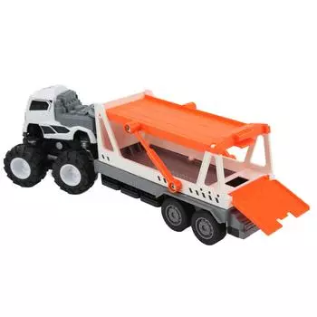 Игрушечный прицеп из сплава Игрушка с полным приводом Игрушечный грузовик для детей старше 3 летБелый