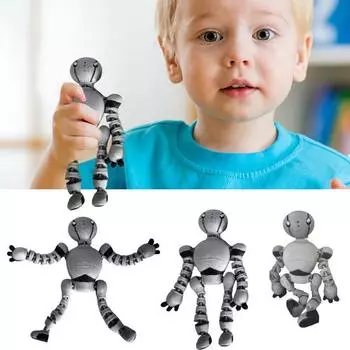 Игрушечный робот, 3D-печатный робот-приятель, настольное украшение, фигурка робота с регулируемыми руками и ногами, подарки для девочек и мальчиков, любителей роботов