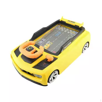 Игрушечный руль, приключение, вождение автомобиля, обучающая игра-симулятор для мальчиков 3 лет жёлтый