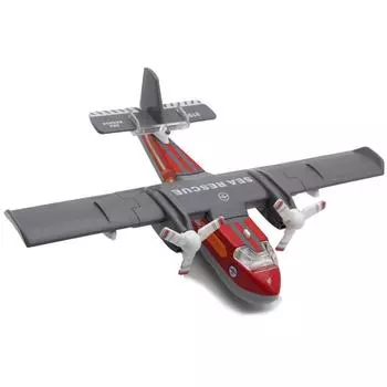 Игрушечный самолет, литой под давлением, модель из металлического сплава, военный самолет, военный самолет, гидросамолет, игрушки с подсветкой и звуками, истребитель для детей Size:26*17*7cm красный