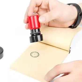 Игрушечный штамп 1 шт. Детский образовательный игрушечный штамп обучающие часы забавный узор граффити цилиндрический