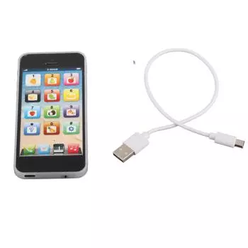 Игрушечный телефон для обучения английскому языку с функцией музыкального освещения и повествования