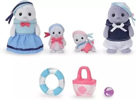 Игрушка Afamily Doll кукольный домик игрушка подарок на день рождения для детей от 3 лет и старше [Seal Family]