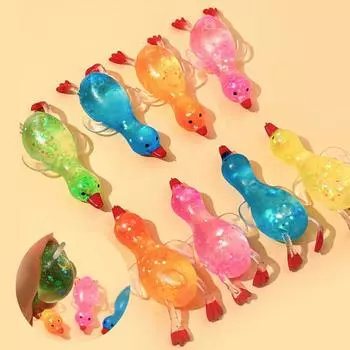 Игрушка-антистресс, супер веселая игрушка-утенок, щипок, милая игрушка-розыгрыш, забавное средство для снятия стресса, реквизит для снижения давления, 1 шт., цвет случайный J142