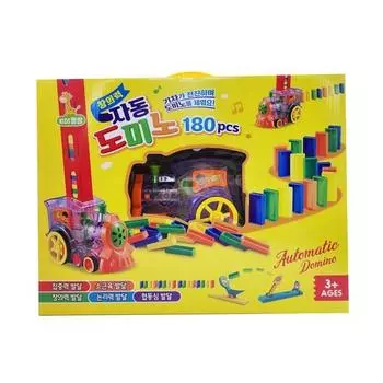 Игрушка-автоматический поезд-домино Kids Pangpang Creativity, популярная корейская игра
