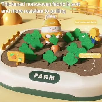 Игрушка-балансир для кролика Игра «Вытягивание редиса» Мелкая моторика Малыши Дошкольное обучение числам Логическое мышление Образовательная интерактивная игрушка «Ферма кроликов» set