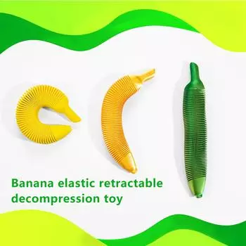 Игрушка-банан, напечатанная на 3D-принтере, домашняя сенсорная игрушка для взрослых и детей, отлично подходит для людей с СДВГ/СДВ/аутизмом One Size золотой
