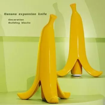 Игрушка банан Yousheng для мальчиков и девочек, складная и расширяемая пластиковая игрушка в форме банана с растягивающимся механизмом, творческая игра и творчество 1pc